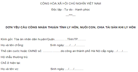 thuan tinh ly hon